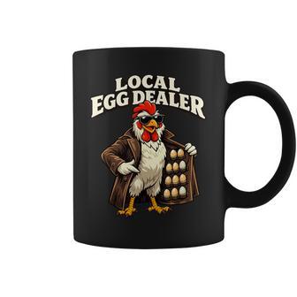 Chicken Farmer Local Egg Dealer Rancher Farm Dad Women Coffee Mug - Thegiftio