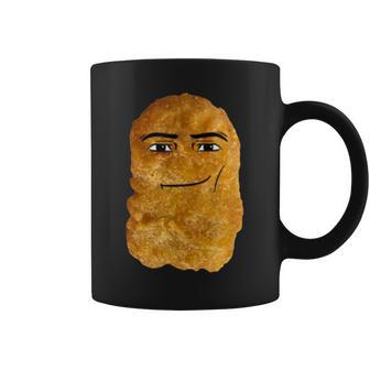 Chicken Nugget Man Face Cowboy Meme Coffee Mug - Monsterry