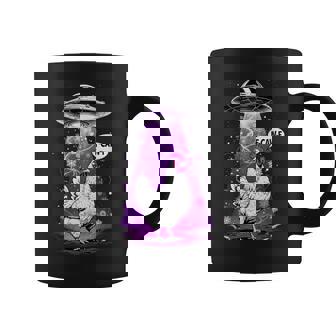 Chicken Rooster F-Caw-F Chicken With UFOs Weird Aliens Tank Top Coffee Mug | Mazezy