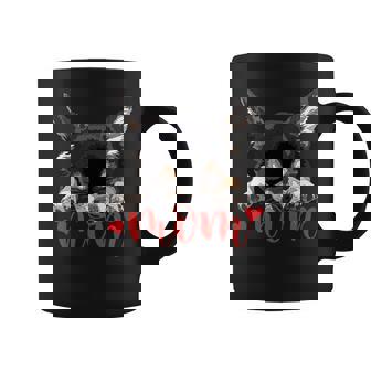 Chihuahua Mom The Dog Mother Chiwawa ブラック&タン チワワ 長袖tシャツ コーヒーマグ - Kawaiitshirt