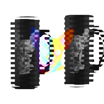 Chihuahua Pop Art Portrait For Dog Owners Coffee Mug | Mazezy