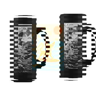 Chihuahua Surfing Japanese Wave Coffee Mug | Seseable FR