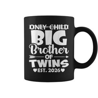 Only Child Big Brother Of Twins 2026 Baby Announcement Coffee Mug - Thegiftio UK