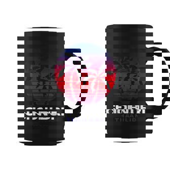 Chonburi Thailand Retro Sunset Beach Thai Souvenir Coffee Mug | Mazezy