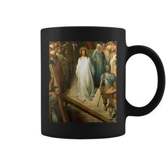 Christ Leaving The Praetorium Painting By Gustave Dore Coffee Mug - Thegiftio UK