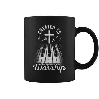 Christian Piano Player Co Piano Christian Faith Cross Worship Jesus Organ Pianist Coffee Mug - Thegiftio UK