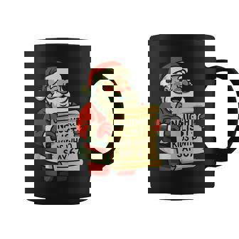 Christmas 67 Santa Naughty List 6 7 For Teachers Or Parents Coffee Mug | Seseable CA