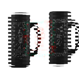 Christmas Bows And Candycane Seasons Of Sweets Tank Top Coffee Mug | Mazezy
