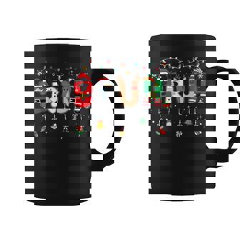 Christmas Bruh Plaid Pajama Holiday Coffee Mug | Mazezy
