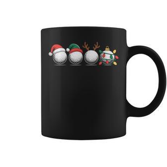 Christmas Golf Player X-Mas Balls Coffee Mug - Thegiftio UK
