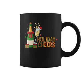 Christmas Holiday Cheers Christmas Champagne Drink Lover Coffee Mug - Thegiftio UK