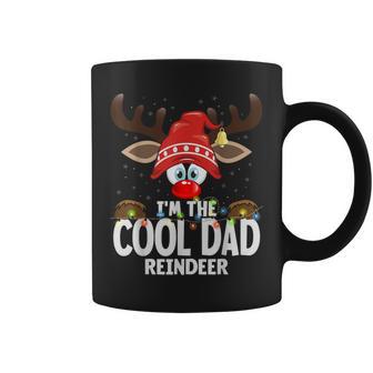 Christmas Matching I'm The Cool Dad Reindeer Coffee Mug - Thegiftio