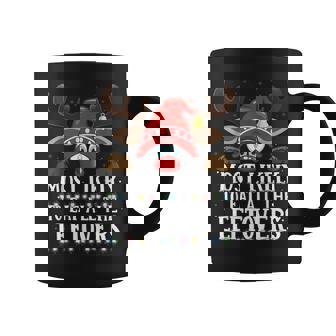 Christmas Matching Most Likely To Eat All The Leftovers Pjs Coffee Mug | Mazezy