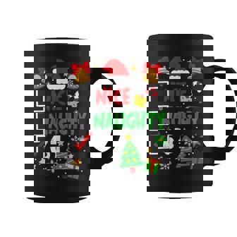 Christmas Nice Naughty 67 Brainrot 6-7 Meme Slang Coffee Mug - Thegiftio