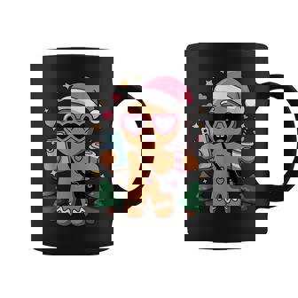 Christmas Pajama Gingerbread Cute Heart Sunglasses Selfie Coffee Mug | Seseable FR