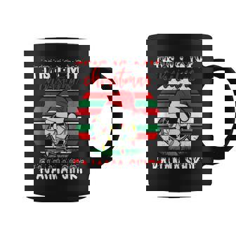 This Is My Christmas Pajama Soccer Football Santa Hat Xmas Coffee Mug - Thegiftio