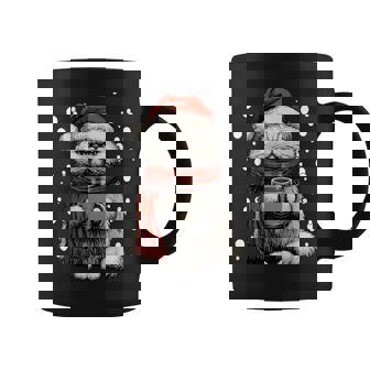 Christmas Persian Cat Santa Hat Coffee Lover Winter Coffee Mug | Seseable CA