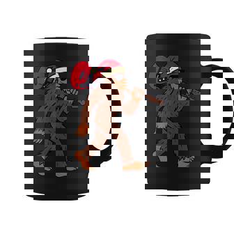 Christmas Rock Guitar Rocking Sasquatch Xmas Coffee Mug | Seseable UK