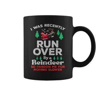 Christmas Runover By Reindeer Xmas Men Coffee Mug - Monsterry