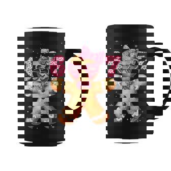 Christmas Shirts For Women Girls 67 Meme Leopard Gingerbread Coffee Mug | Mazezy