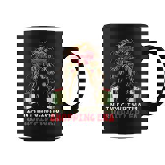 In My Christmas Shopping Era Cute Groovy Xmas Coffee Mug | Mazezy