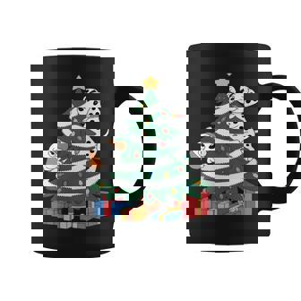 Christmas Tree Cute Pupplies Winter Holiday Dogs Coffee Mug | Mazezy