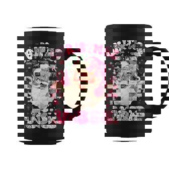 Christmas Vibe Cute Pink Santa Christmas Xmas Girl Coffee Mug - Monsterry