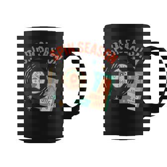 Christmas Vinyl Record Spin Season Retro Holiday Coffee Mug | Mazezy