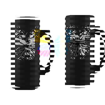 Colombia & Guatemala Mix Butterfly Half Colombian Guatemalan Tank Top Coffee Mug | Mazezy