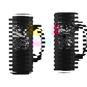 Colombia And Panama Mix Butterfly Half Colombian Panamanian Coffee Mug | Mazezy