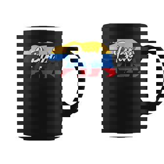 Colombia Papi Flag Bear Tank Top Coffee Mug | Mazezy