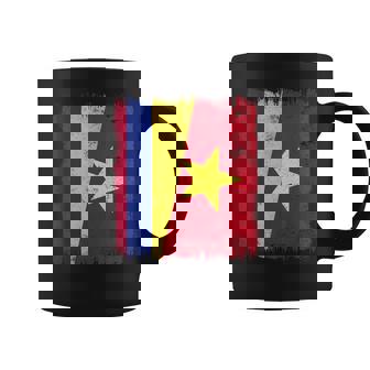 Colombia Vietnam Half Flag Colombian Vietnamese History Coffee Mug | Mazezy