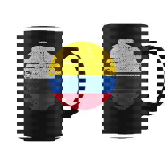Colombia Vintage Flag Proud Colombian Tank Top Coffee Mug | Mazezy