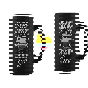 Colombian Queen Colombian Wife Girlfriend Colombia Flag Tank Top Coffee Mug | Mazezy