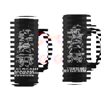 Color Guard Mom Messy Bun Marching Band School Mommy Tank Top Coffee Mug | Mazezy