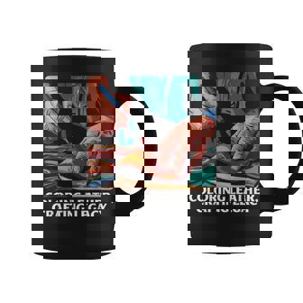 Coloring Leather Crafting Legacy Handmade Heritage Coffee Mug | Mazezy