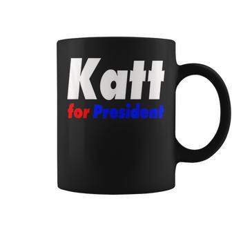 Comedy Lover Apparel Katt For President Small Black Coffee Mug - Thegiftio UK
