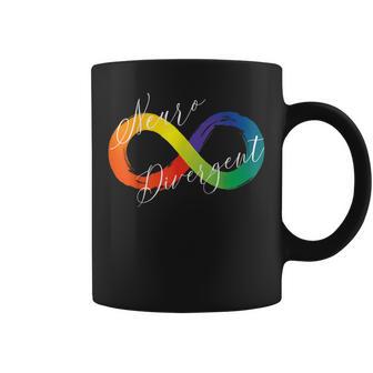 Conciencia Del Autismo Del Espectro Delímbolo Del Infinito Neuro Divergente Taza de café - Regaloses
