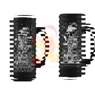 Cool Gingerbread Ugly Sweater Santa Hat Christmas Xmas Boy Coffee Mug | Seseable CA