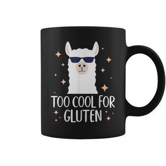 Too Cool For Gluten Celiac Disease Gluten Free Anti Gluten Coffee Mug - Thegiftio UK
