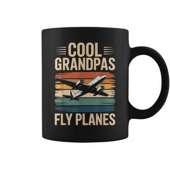 Cool Grandpas Fly Planes Airplane Pilot Coffee Mug | Mazezy