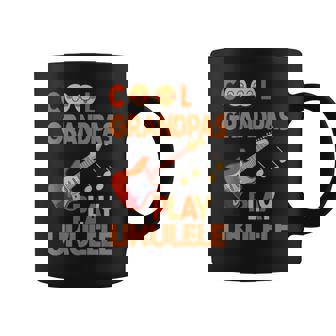 Cool Grandpas Play Ukulele Music Lover Player Coffee Mug - Thegiftio