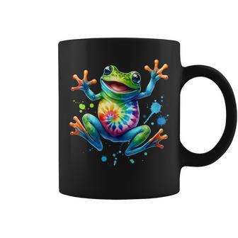 Cool Peace Frog Tie Dye For Boys And Girls Coffee Mug | Seseable CA
