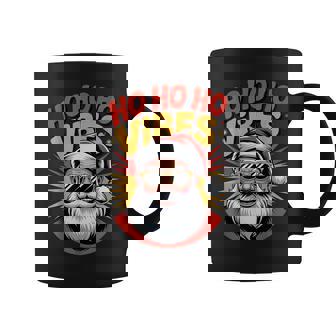 Cool Retro Ho Ho Ho Santa Christmas Holiday Vibes Coffee Mug - Monsterry