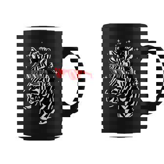 Cool Zebra Sunglasses Safari Wildlife Zoo Costume Halloween Coffee Mug | Mazezy