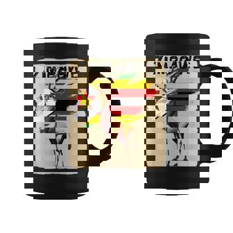 Cool Zimbabwe Gazelle Costume In Zimbabwean Colors Coffee Mug | Mazezy