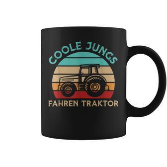 Coole Jungs Fahren Traktor Trecker Kinder Tassen - Seseable