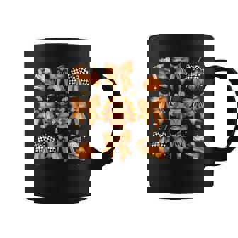 Coquette Bows Turkey Pumpkin Pie Thanksgiving Autumn Fall Coffee Mug - Thegiftio