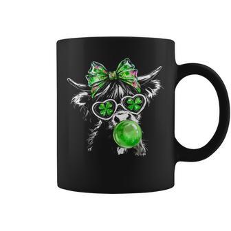 Coquette Highland Cow St Patrick’S Day Lucky Irish Cow Lover Coffee Mug | Mazezy
