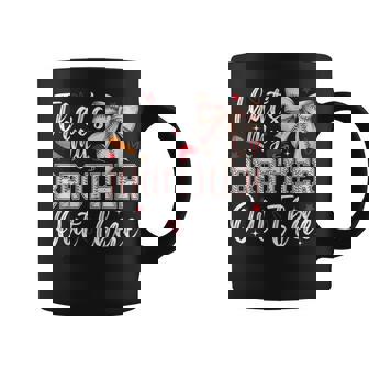 Coquette That's My Brother Out There Baseball Sister Girl Coffee Mug | Seseable FR